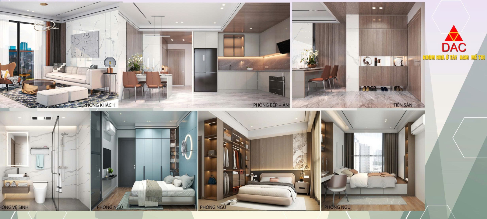 Nội thất bàn giao chung cư Tây Nam Mễ Trì